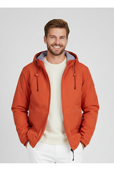 Jack & Jones Jorcamper Erkek Günlük Ceket 12238877-BURNT-OCHRE Turuncu