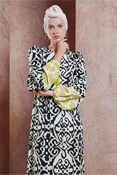 Alvina В'язка сукня з візерунком - Модель 44599