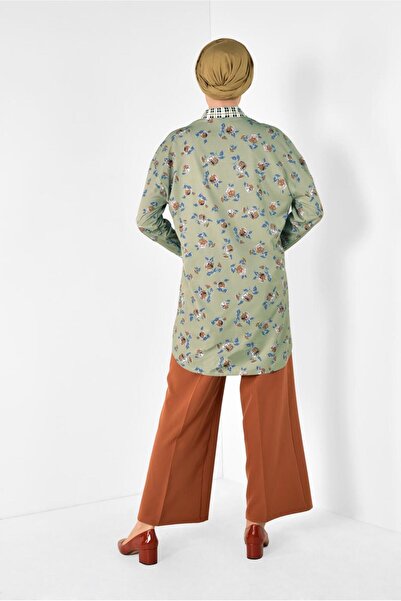 Alvina YAKASI VE MANŞETLERİ EKOSELİ TUNİK 4909