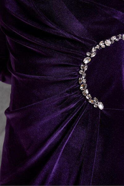 Alvina Taş Detaylı Elbise 45260