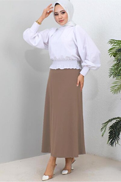 TRENDTESETTÜR Women's Mink A-Cut Skirt t 112