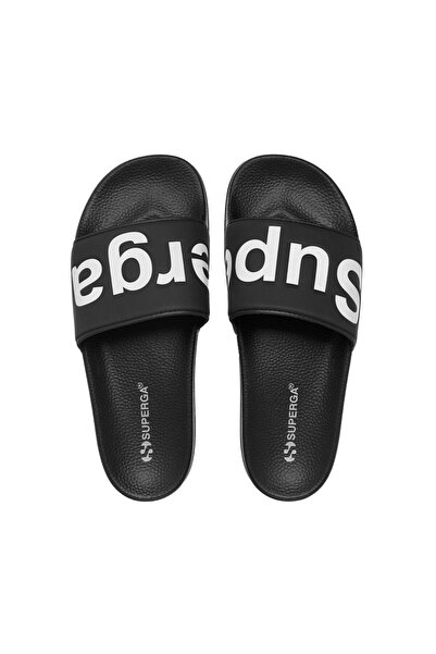 Superga 1908 Slides Polysoft Unisex Siyah - Beyaz Terlik