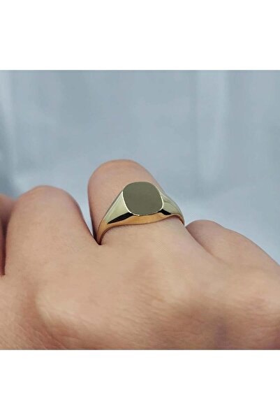 FasekGold Gümüş Yüzük - Octagon Şövalye Tarz Tasarım 925 Ayar Gümüş Yüzük