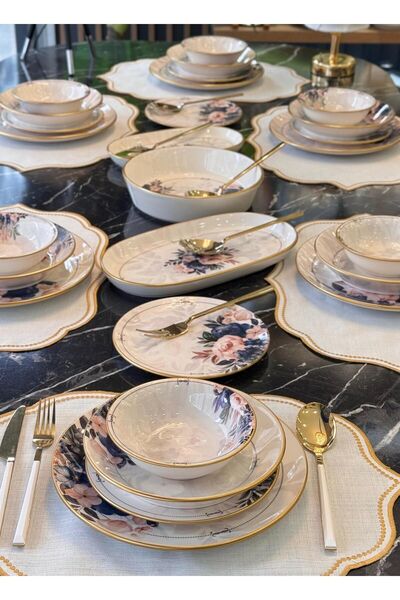 Onedekor 27 Parça Modern Atlas Yemek Takımı