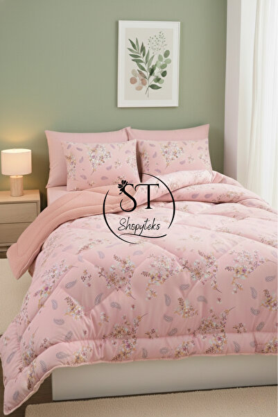 Shopyteks Double Floral Welsoft Quilt Double-Sided 195X215