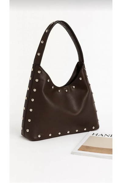 themoiss Geanta de mână și de umăr cu imprimeu Moiss Bitter Brown Drop