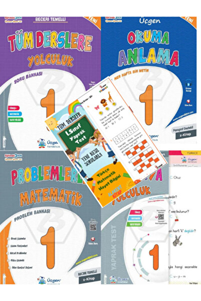 Üçgen Yayıncılık Üçgen 1. Sınıf Tam Set 4 Kitap