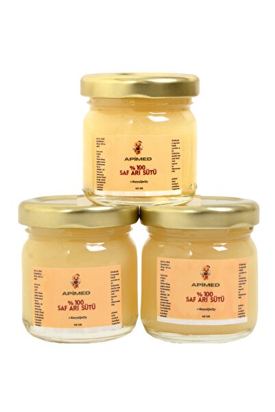 APİMED SAF ARI SÜTÜ(3*40 gr) – %100 Saf, Taze ve Soğuk Zincir Korumasında