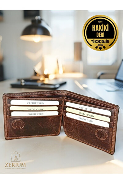 ZERİUM Genuine Leather Arven – Premium Genuine Leather Men's Wallet and Card Holder