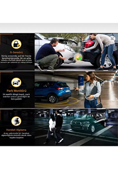 EMİN ENSAR HOME Araç içi full HD kamera video ve fotoğraf kaydedici 1080P full hd araç kamerası