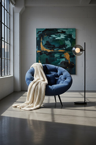 AVYNA Geniş Oturma Alanlı Modern Berjer Tekli Koltuk | Dinlenme & Kitap Okuma...