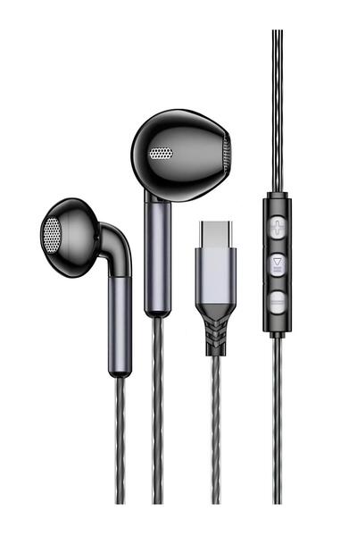 HooToo سماعه سلك تايب سي، سماعات عالية الوضوح وقوية وبميكرفون نقي ،مزودة بأزر...