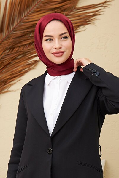 İpekhan Janjan Double Sided Shawl Claret Red