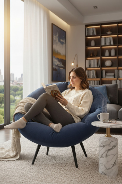 Berta Concept Gerd Tekli Koltuk Berjer Lacivert