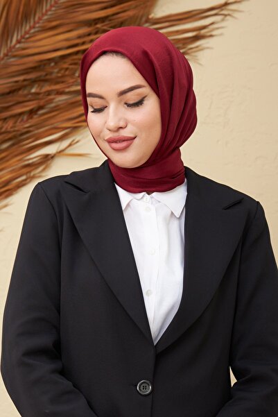 İpekhan Janjan Double Sided Shawl Claret Red