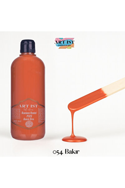 ART IST Kendinden Vernikli PLUS Su Bazlı Akrilik Boya 500ml - 054 Bakır