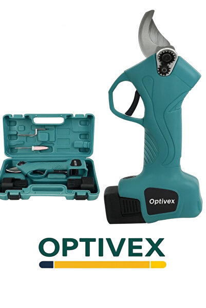 OPTIVEX 16.8v Çift Akülü Ağaç Odun Dal Budama Kesme Makinası Şarjlı Budama Ma...