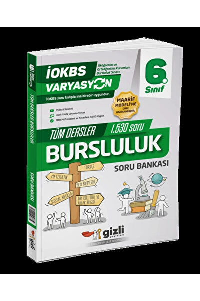 Gizli Yayınları 2025 6. Sınıf Varyasyon Bursluluk Tüm Dersler Soru Bankası