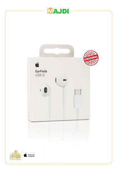 EARPODS سماعة ابل سلك تايب سي أصلية ضمان حاسبات العرب