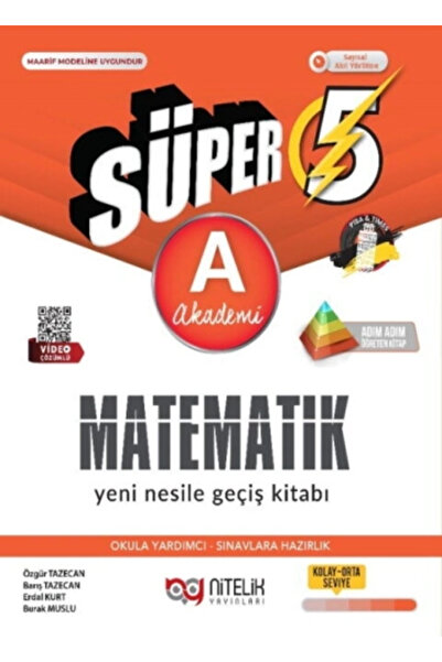 Nitelik Yayınları 5.SINIF (A) SÜPER MATEMATİK YENİ NESİLE GEÇİŞ KİTABI *YENİ ...