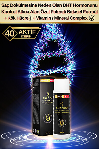 Dr.Sammy's Quarine Saç Dökülmesi Karşıtı Onarıcı Bitkisel Şampuan (40 Aktif) Kolajen,Keratin,Biotin,Kök Hücre