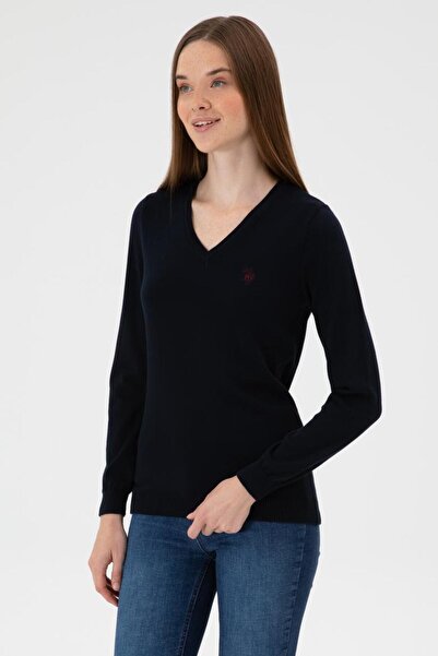 U.S. Polo Assn. U.S. Polo Assn. Kadın Bisiklet Slim Fit Kazak GTD02-GBSK24 DMLS