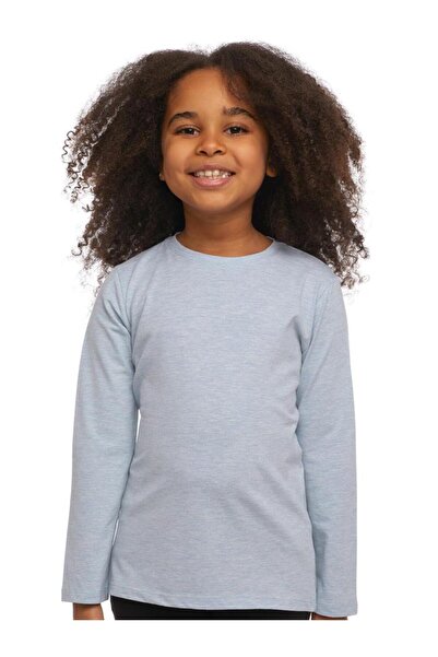 LOVETTI قماش قابل للتمدد سويت شيرت بأكمام طويلة لعمر 1-4 سنوات - أزرق قياسي