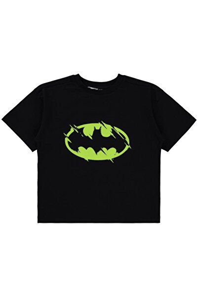 Batman Boy's T-Shirt 6-9 Years Black