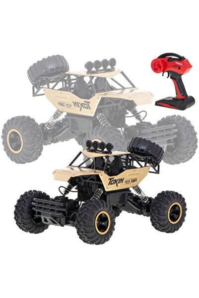 OEM Masina RC Rock Crawler, Pe telecomanda, Pentru copii 3+, Negru/Auriu
