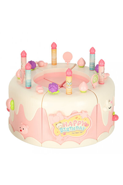 Ikonka Set Tort aniversar interactiv pentru copii, cu sunete, elemente mobile...