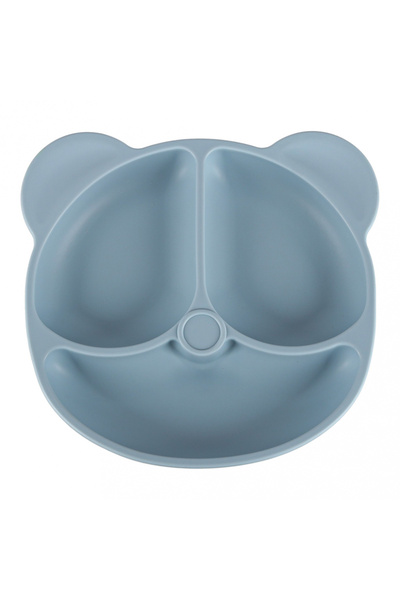 Ikonka Set complet de hranire copii pentru diversificare hrana, 8 piese din silicon cu fixare in ven