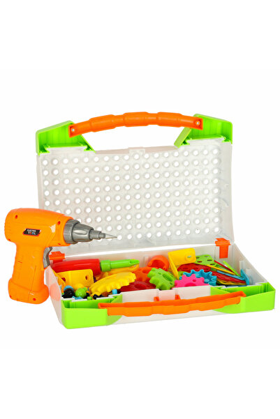 OEM Screwdriver Drill Screws Building Blocks DIY Kit Suitcase 181 Pieces