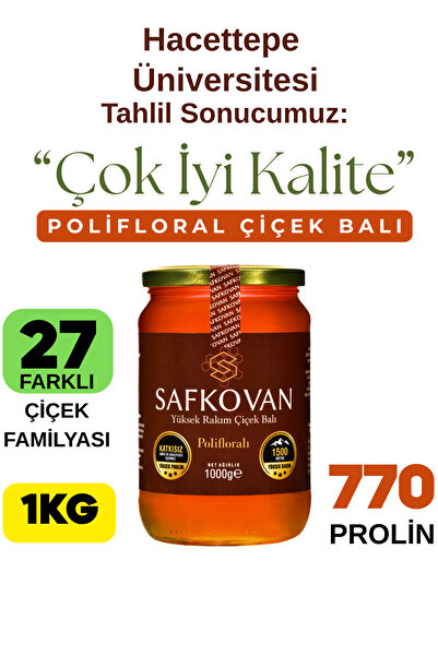 saracoğulları SAFKOVAN 1 KG Süzme Çiçek Balı