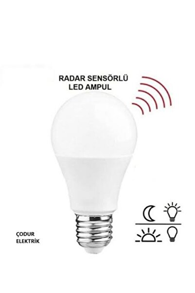 Osaka Light 10w 230v E27 A60 Radar Sensörlü Led Beyaz Işık Ampul 6500k