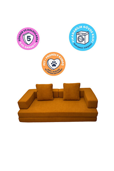 FormDeko SOFA SU İTİCİ TAYTÜYÜ KUMAŞ MODERN YIKANABİLİR 190X95X34 YATAKLI AKTİVİTE KOLTUĞU