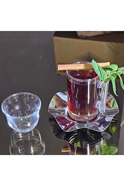 Turkish Store İstanbul Keopsantique 18-Piece Tea Set with Spoons