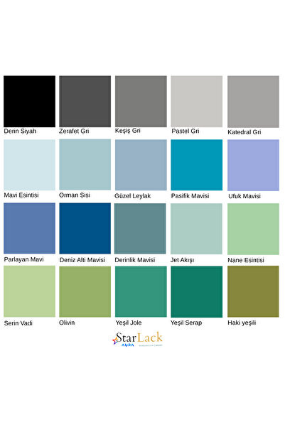 starlack Aura 250ml Akrilik Su Bazlı Hobi Dönüşüm Boyası Boyacı Seti ( Tezgah-fayans-dolap-plastik-cam-kapı )