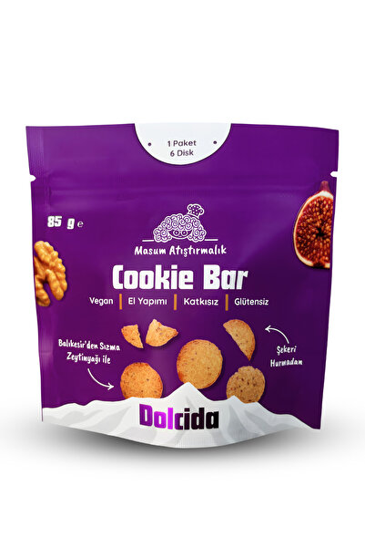 Dolc'ida Cookie Bar (Vegan-Glütensiz-Şekersiz)