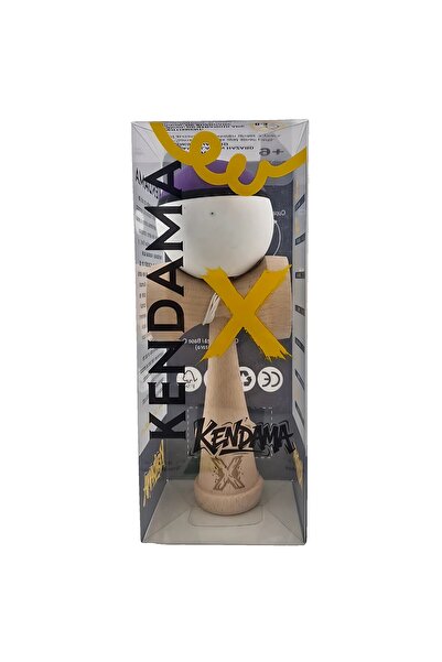 Flippy Kendama X Original, Επαγγελματικό, Flippy, Ξύλινο, Λαβή από καουτσούκ, 18 cm, Μωβ/Μαύρο/Λευκό