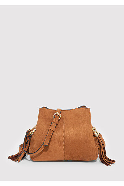 Mavi Faux Suede Brown Crossbody Bag 1913391-70304