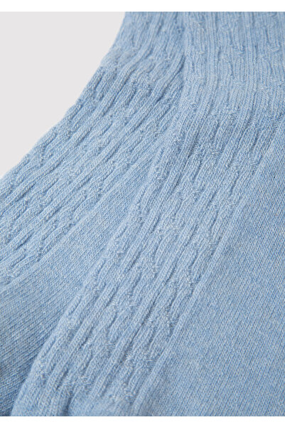 Mavi Yün Karışımlı Bot Çorabı 1913546-82532