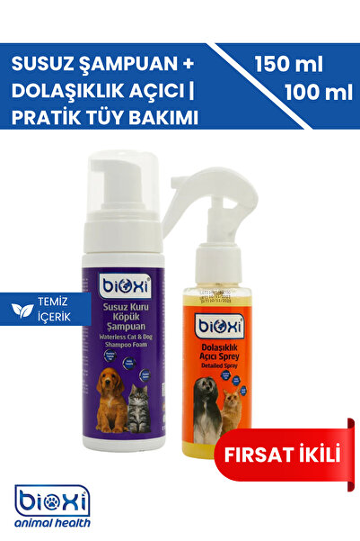 Bioxi Kuru Köpük Şampuan 150ml Ve Kıtık Açıcı Kolay Tarama Spreyi 100ml | Köp...