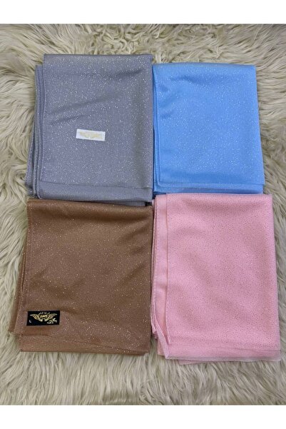 ALDAIYR 4 Pcs Women's Silvery Silver Glitter Evening Dress Shawl