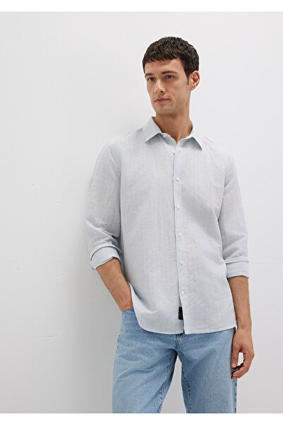 Mavi Çizgili Gömlek Regular Fit / Normal Kesim 0211699-90919