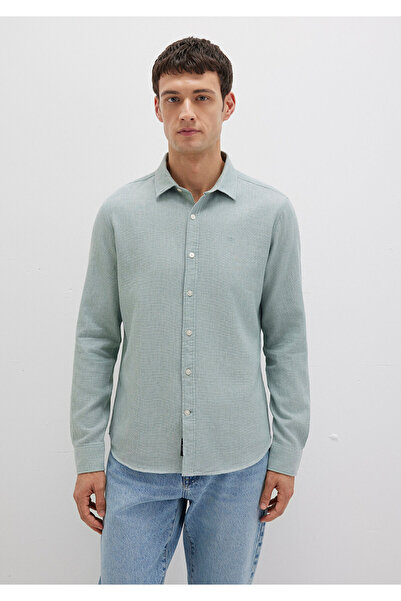 Mavi Yeşil Gömlek Slim Fit / Dar Kesim 0211656-71478