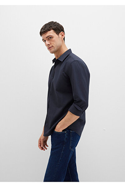 Mavi Lacivert Gömlek Slim Fit / Dar Kesim 0211673-70489