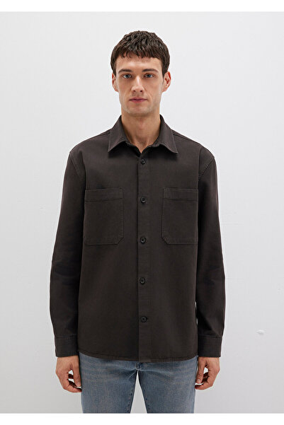 Mavi Tencel TM Liyosel Karışımlı Kahverengi Gömlek Regular Fit / Normal Kesim 0211649-70219