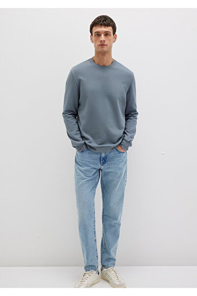 Mavi Bisiklet Yaka Gri Sweatshirt 0S10457-80889