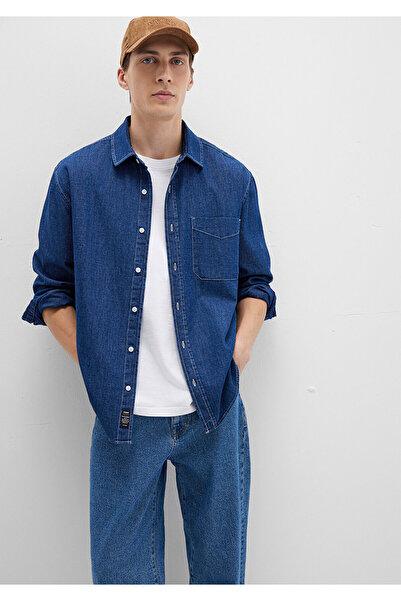 Mavi Denim Gömlek Loose Fit / Bol Rahat Kesim 0211642-85481
