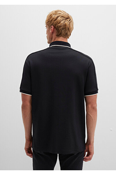 Mavi Siyah Polo İnterlok Tişört Regular Fit / Normal Kesim 0612876-900
